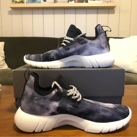 Cu4tro Bolt: Black Marble Knit Men’s athletic shoe w/ box - Picture 2 of 11